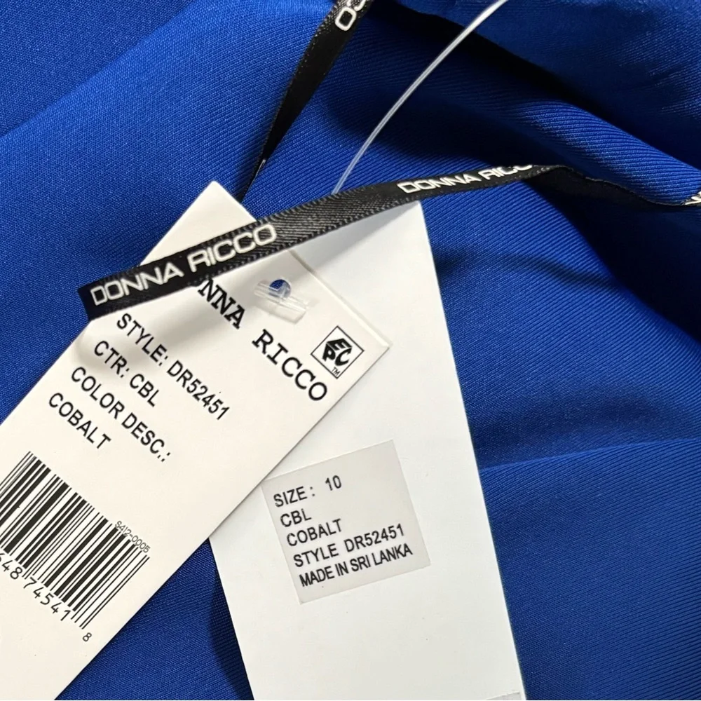 Donna Ricco Royal Blue Midi Dress - Picture 4 of 5